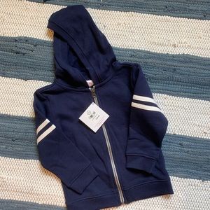 Hanna Andersson Hooded Zip Up Sweatshirt, 3T 90cm